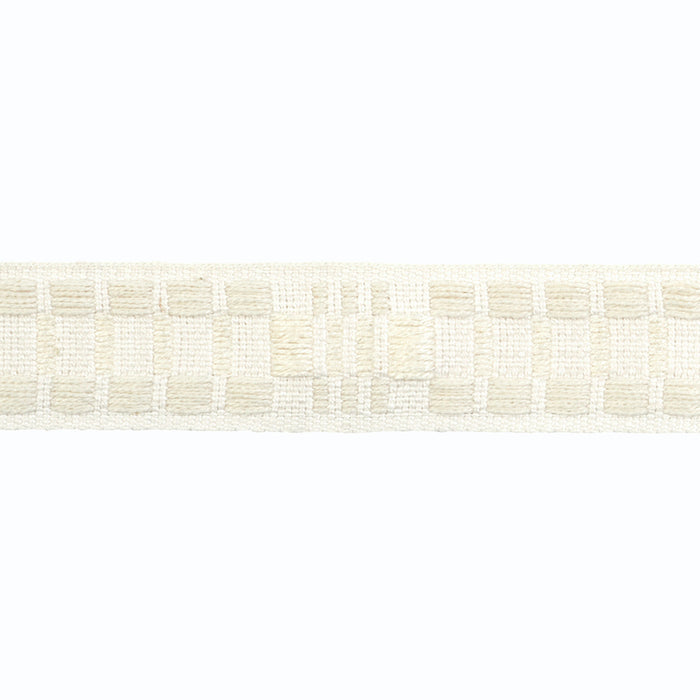 Schumacher Carmo Tape Narrow Ivory Trim Sample 78993