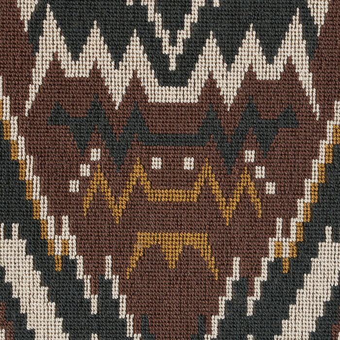 Schumacher Tauride Epingle Brown Fabric Sample 79040