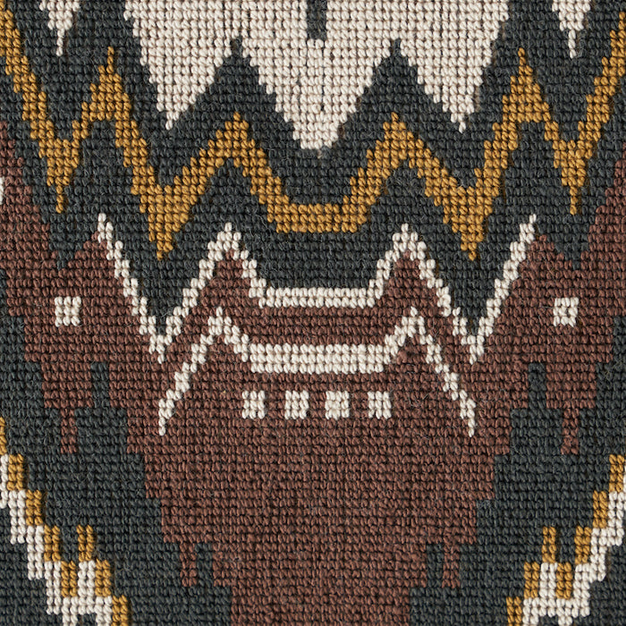 Schumacher Tauride Epingle Brown Fabric Sample 79040