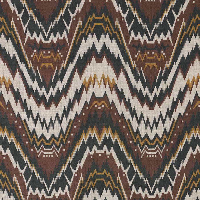 Schumacher Tauride Epingle Brown Fabric Sample 79040