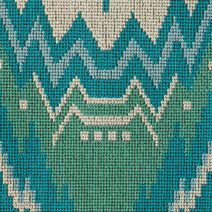 Schumacher Tauride Epingle Peacock Fabric 79042