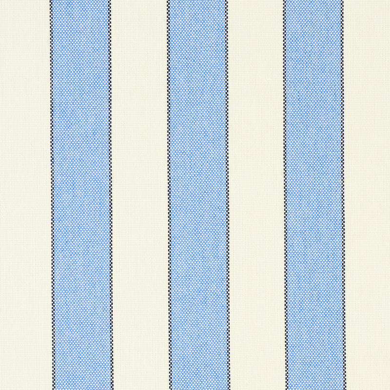 Schumacher Blumont Stripe Indoor/Outdoor Blue Fabric 79050