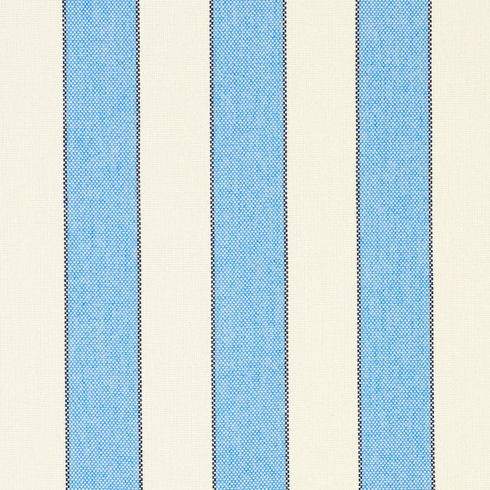 Schumacher Blumont Stripe Indoor/Outdoor Blue Fabric Sample 79050