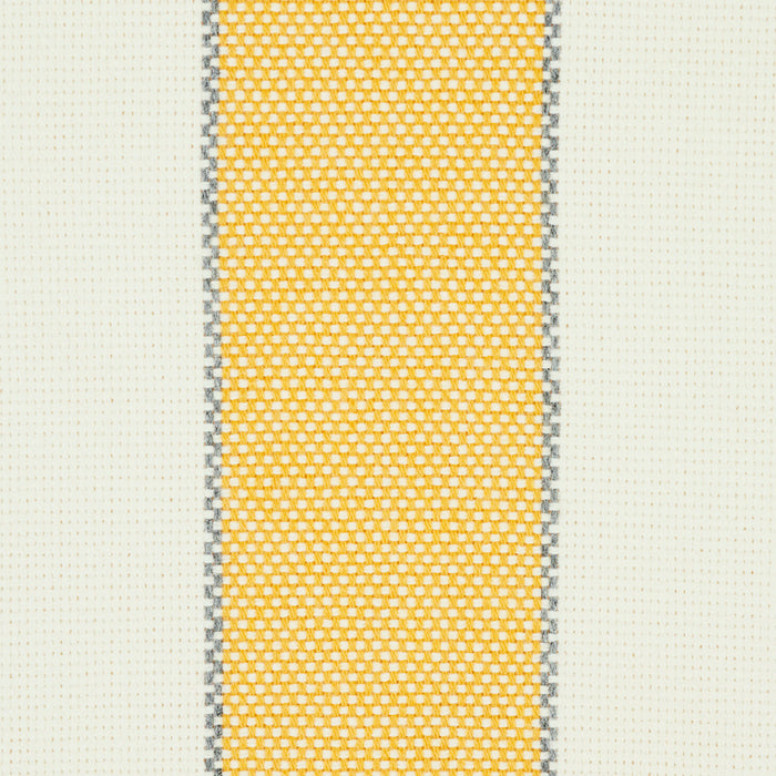 Schumacher Blumont Stripe Indoor/Outdoor Yellow Fabric Sample 79052