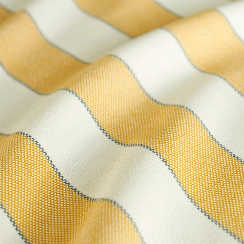 Schumacher Blumont Stripe Indoor/Outdoor Yellow Fabric 79052