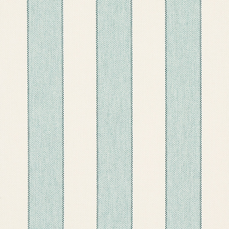 Schumacher Blumont Stripe Indoor/Outdoor Aqua Fabric 79053