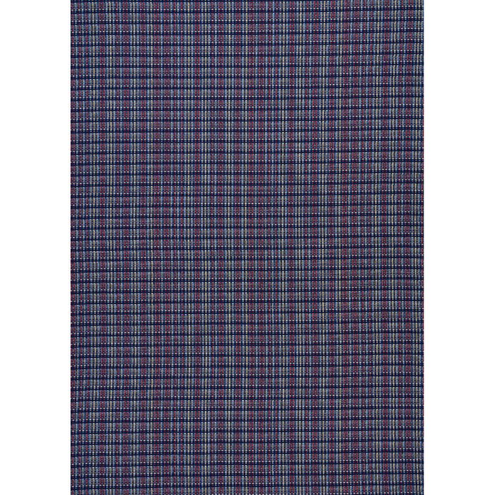 Schumacher Zealand Check Navy Multi Fabric 79072