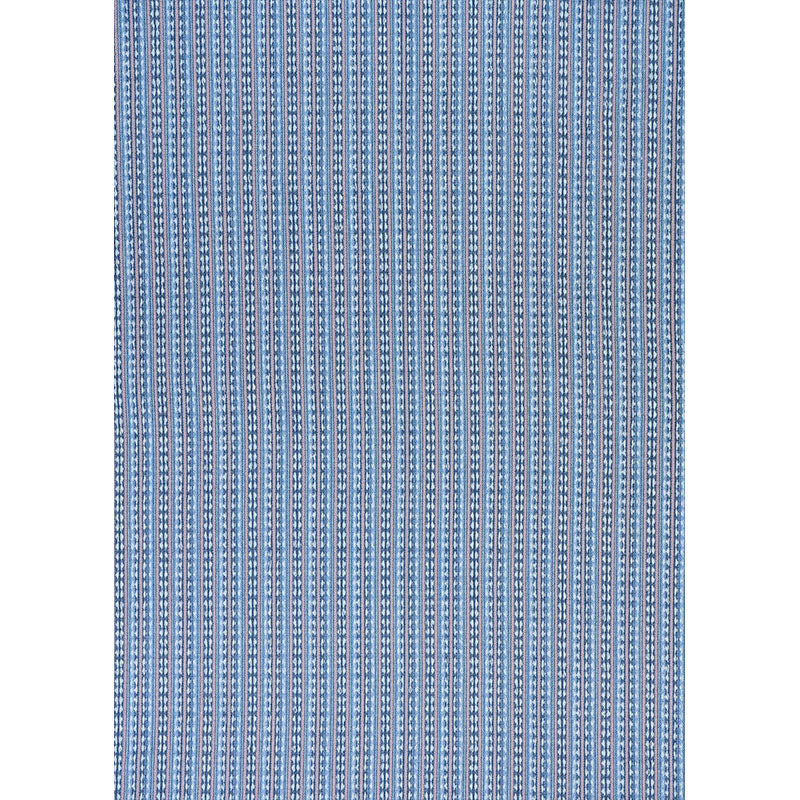 Schumacher Tarnby Stripe Sky Fabric 79080