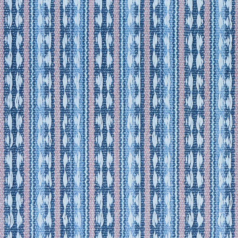 Schumacher Tarnby Stripe Sky Fabric 79080