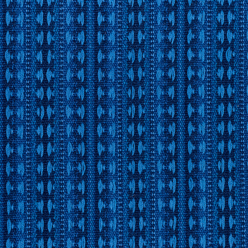 Schumacher Tarnby Stripe Indigo Fabric 79081