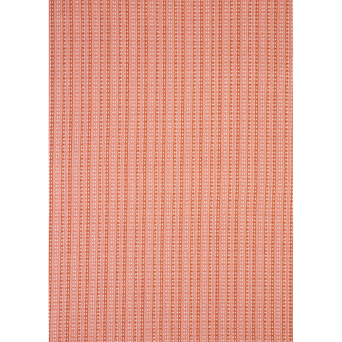 Schumacher Tarnby Stripe Coral Fabric 79082