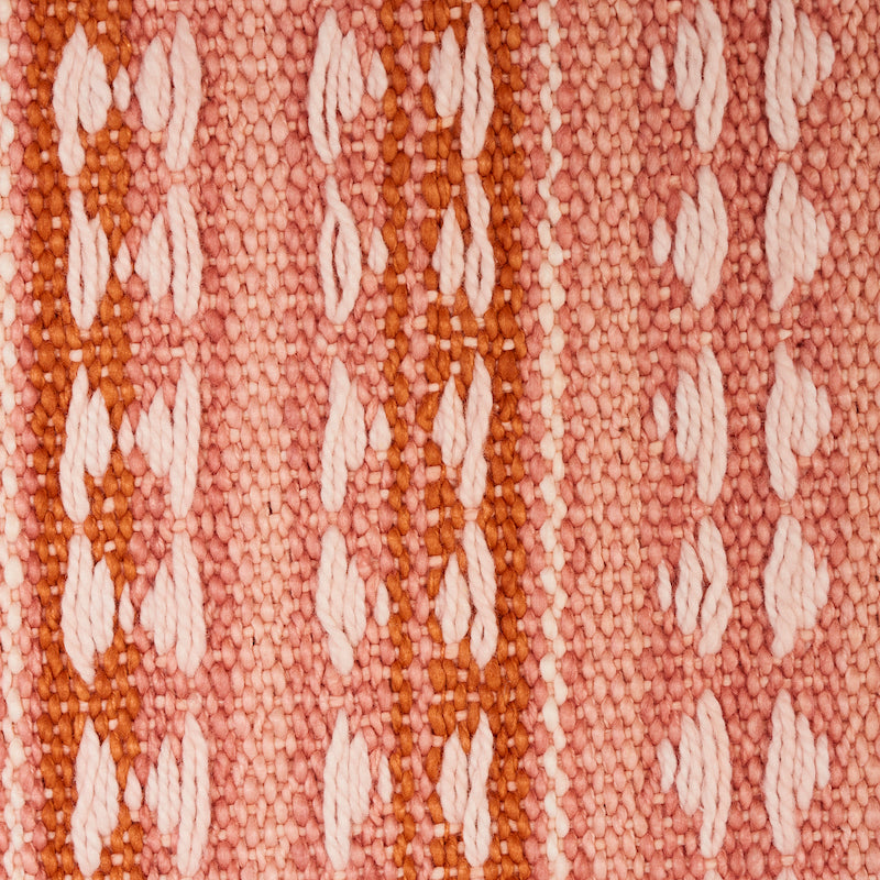 Schumacher Tarnby Stripe Coral Fabric 79082