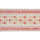 Schumacher Pica Bella Hand Blocked Tape Pink & Orange Trim Sample 79100