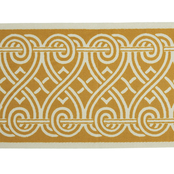 Schumacher Suzette Tape Gold Trim Sample 79132