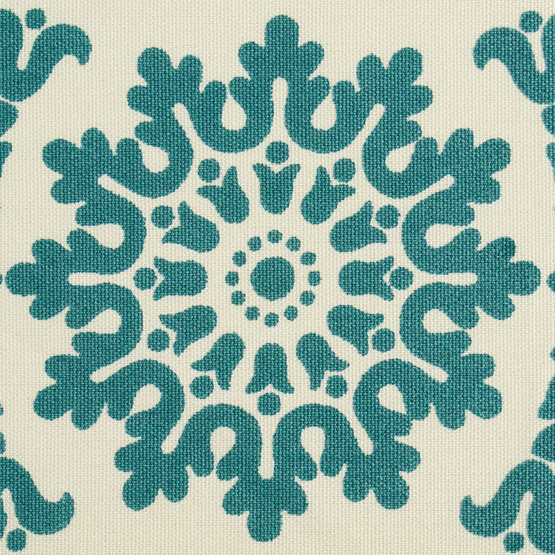 Schumacher Yvonne Tape Peacock Trim Sample 79141