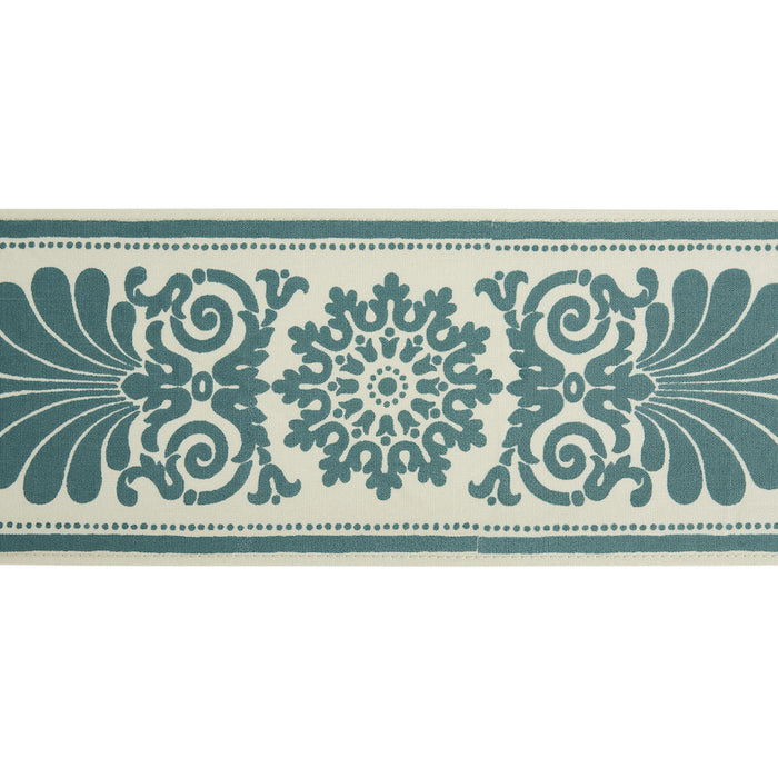 Schumacher Yvonne Tape Peacock Trim 79141