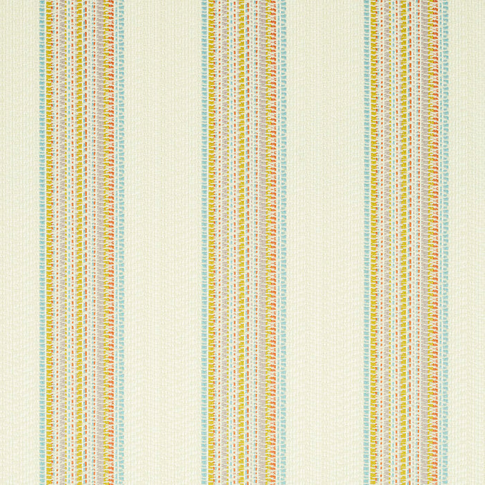 Schumacher Bendita Stripe Indoor/Outdoor Multi Fabric Sample 79151