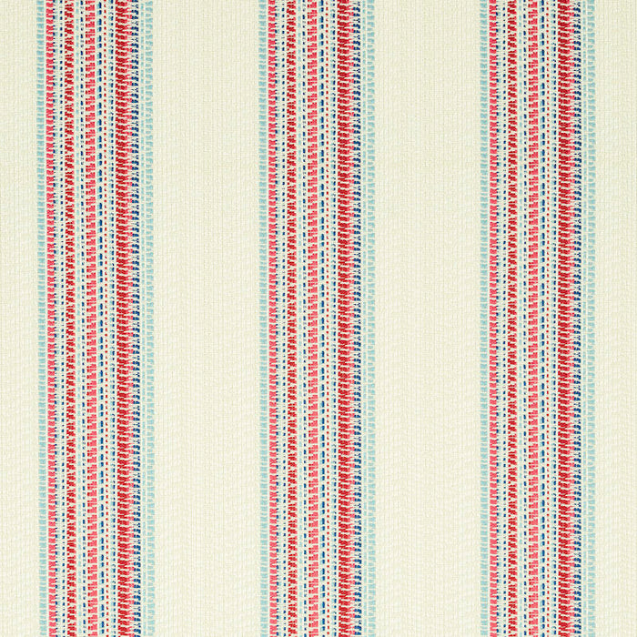 Schumacher Bendita Stripe Indoor/Outdoor Rose Fabric Sample 79152