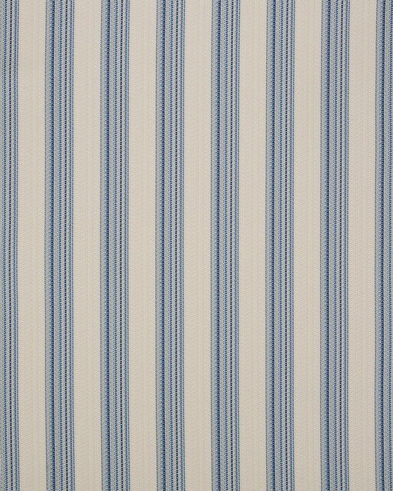 Schumacher Bendita Stripe Indoor/Outdoor Blue Fabric Sample 79153