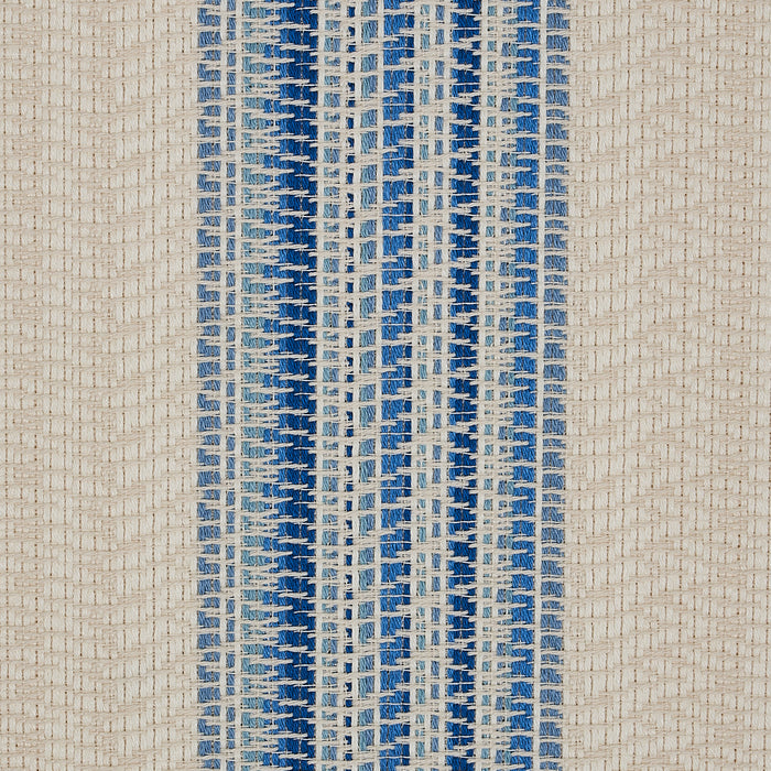 Schumacher Bendita Stripe Indoor/Outdoor Blue Fabric 79153