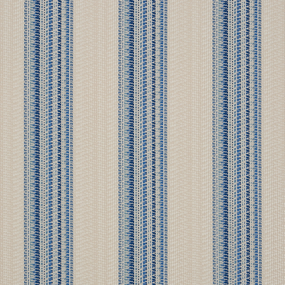 Schumacher Bendita Stripe Indoor/Outdoor Blue Fabric 79153