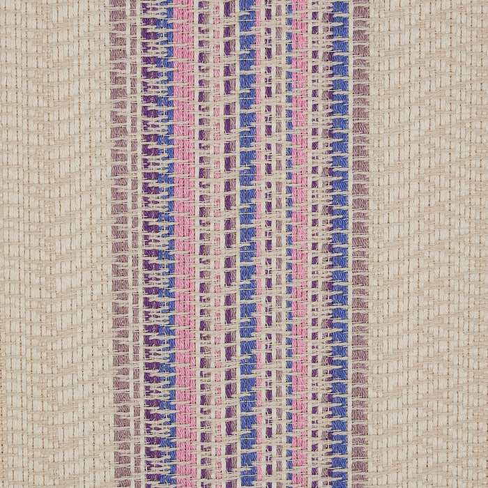 Schumacher Bendita Stripe Indoor/Outdoor Lilac Fabric Sample 79154