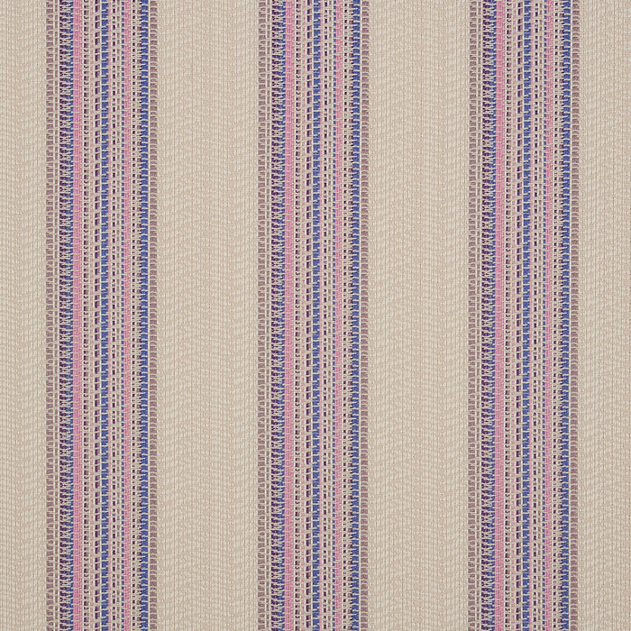 Schumacher Bendita Stripe Indoor/Outdoor Lilac Fabric Sample 79154