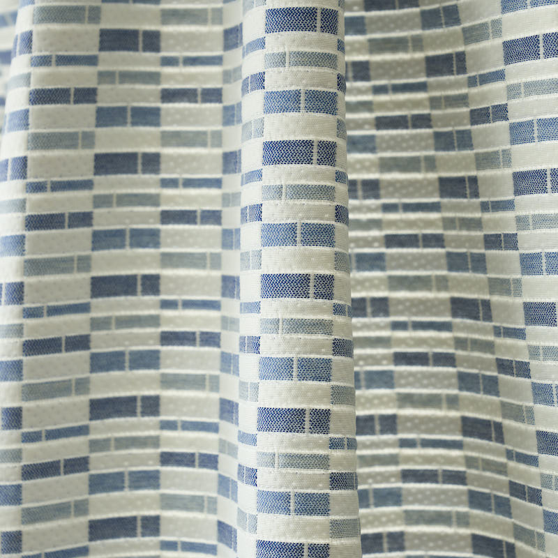 Schumacher Ashcroft Matelasse Indoor/Outdoor Blue Fabric 79160