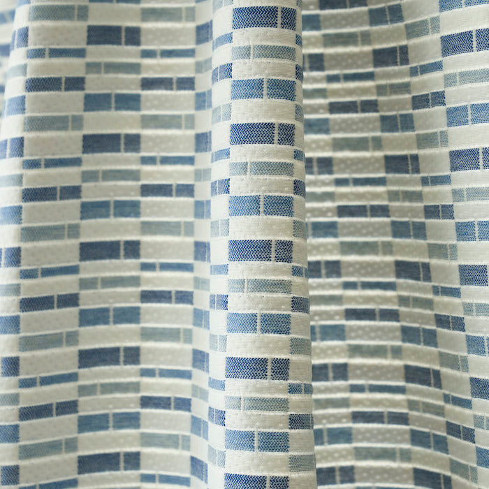 Schumacher Ashcroft Matelasse Indoor/Outdoor Blue Fabric 79160