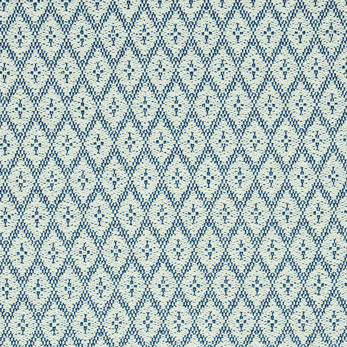 Schumacher Olmsted Indoor/Outdoor Blue Fabric Sample 79170