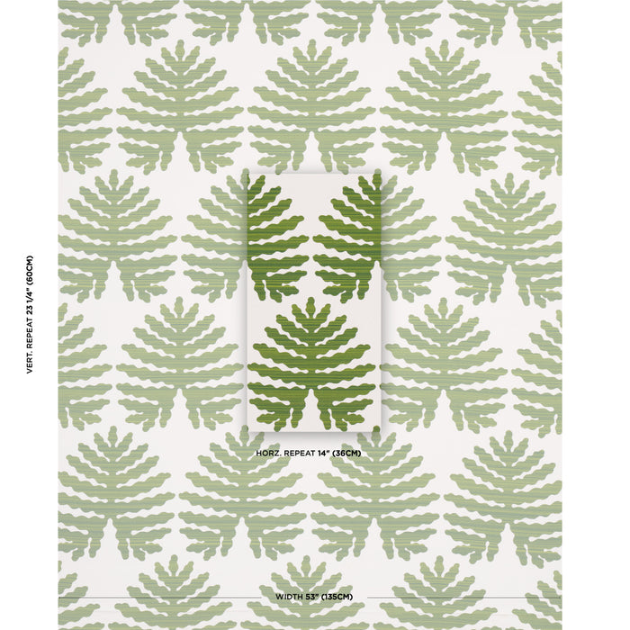 Schumacher Palma Sola Indoor/Outdoor Green Fabric 79181