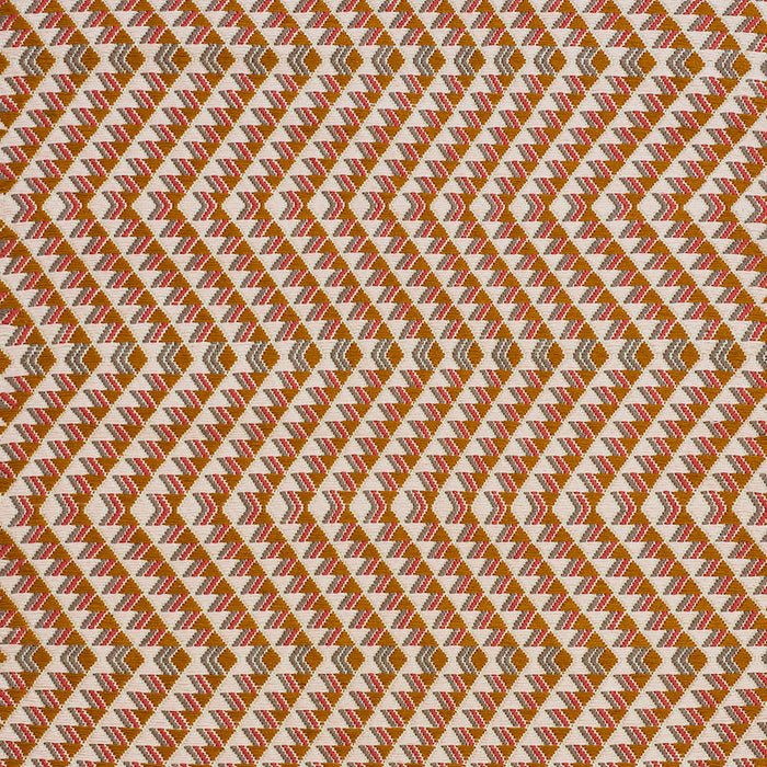 Schumacher Amates Hand Woven Brocade Mostaza Fabric Sample 79223