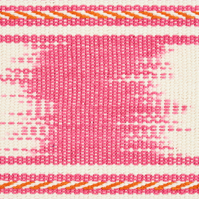 Schumacher Banyan Ikat Tape Pink Trim Sample 79301