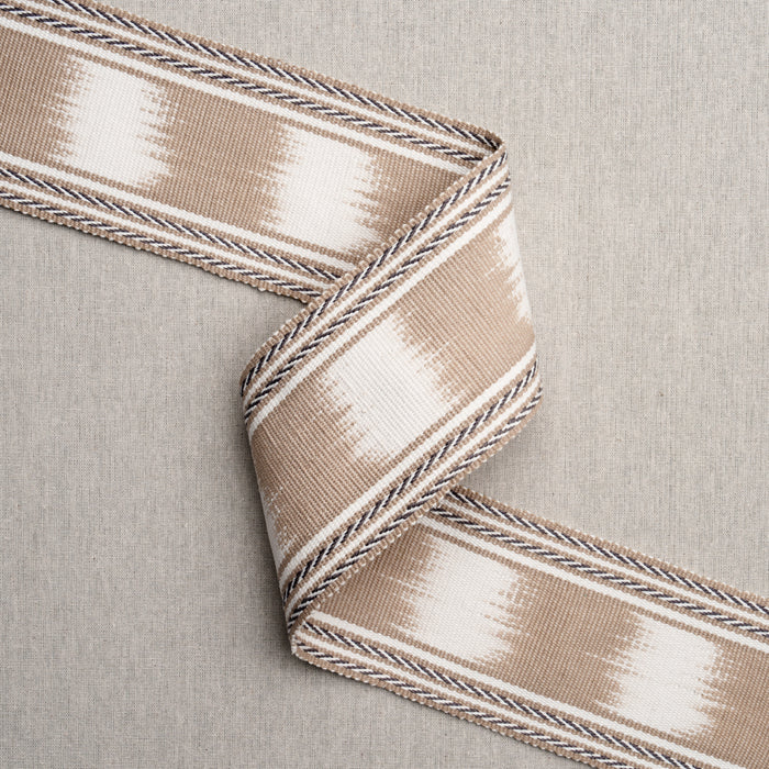 Schumacher Banyan Ikat Tape Sand Trim 79305