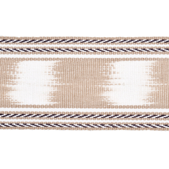 Schumacher Banyan Ikat Tape Sand Trim 79305