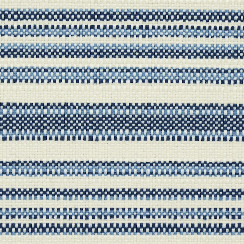 Schumacher Solana Stripe Indoor/Outdoor Navy Fabric 79330