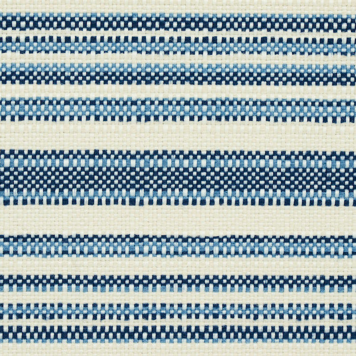 Schumacher Solana Stripe Indoor/Outdoor Navy Fabric Sample 79330