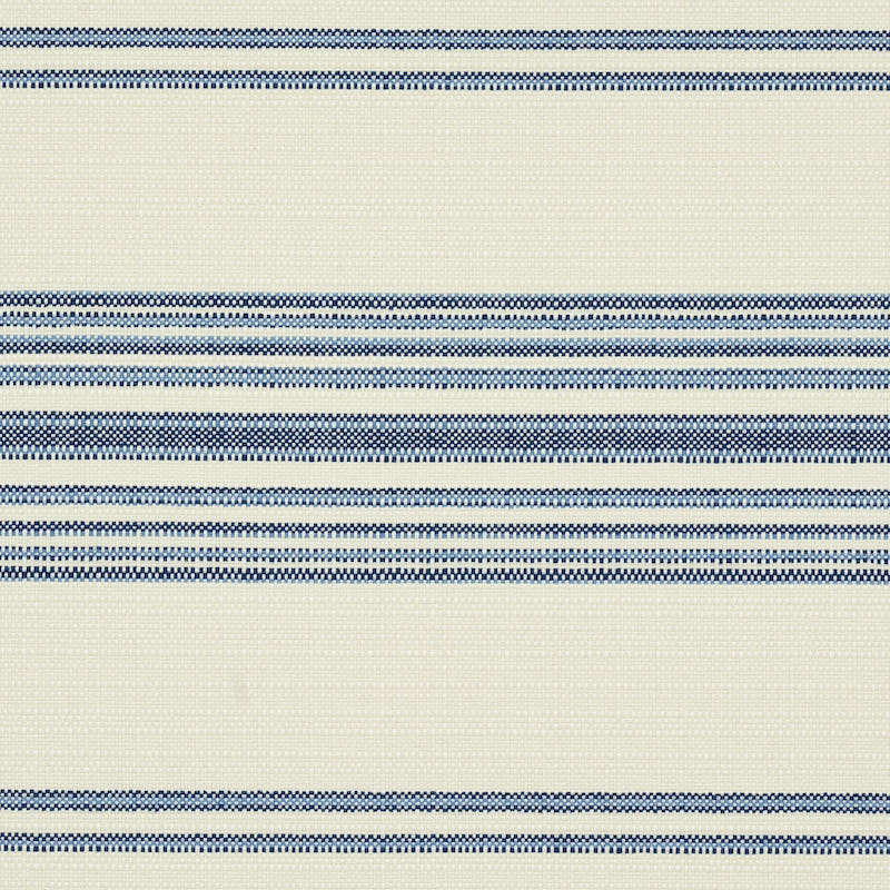 Schumacher Solana Stripe Indoor/Outdoor Navy Fabric 79330