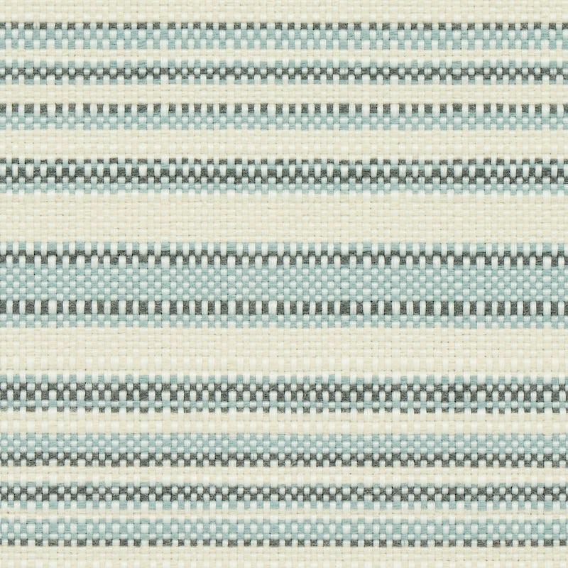 Schumacher Solana Stripe Indoor/Outdoor Sky Fabric Sample 79332