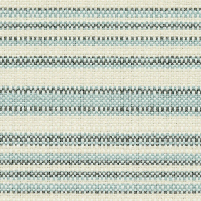 Schumacher Solana Stripe Indoor/Outdoor Sky Fabric Sample 79332