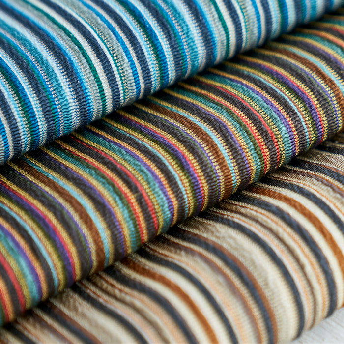 Schumacher Sinoir Stripe Multi Fabric Sample 79351