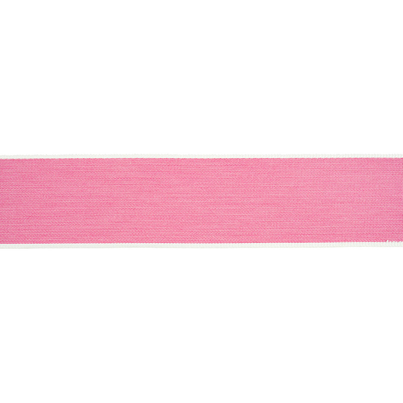 Schumacher Sandpiper Tape Wide Pink Trim Sample 79381