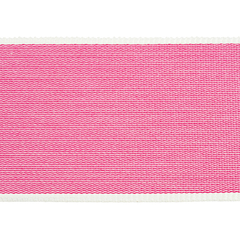 Schumacher Sandpiper Tape Wide Pink Trim Sample 79381