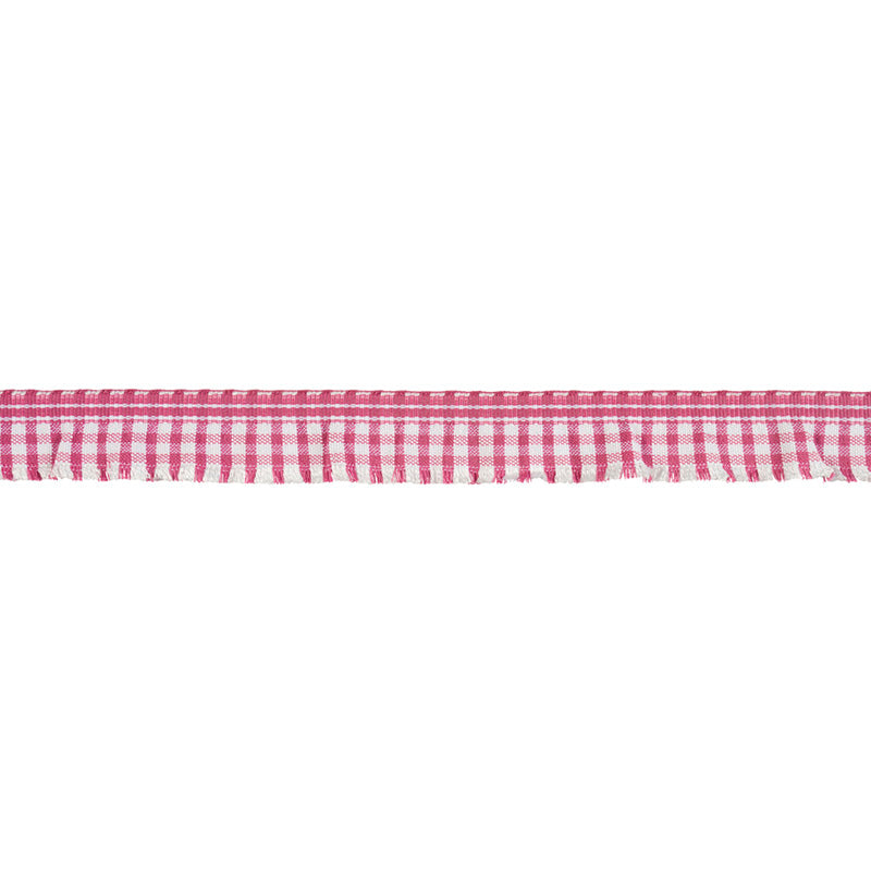 Schumacher Rosaly Tape Pink Trim Sample 79391