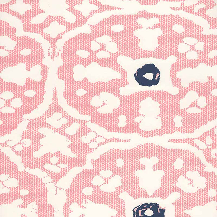 China Seas Nitik Grande Pink Navy Wallpaper Sample 7940-03WP