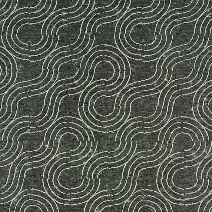 Schumacher Alma Indoor/Outdoor Carbon Fabric 79400