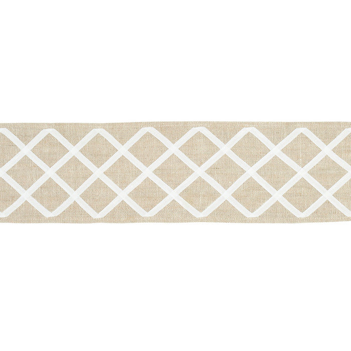 Schumacher Zella Appliqued Tape Natural Trim 79442