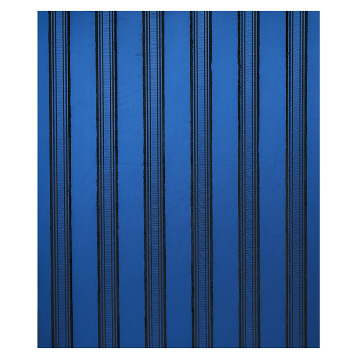 Schumacher Senza Satin Stripe Cobalt Fabric 79450