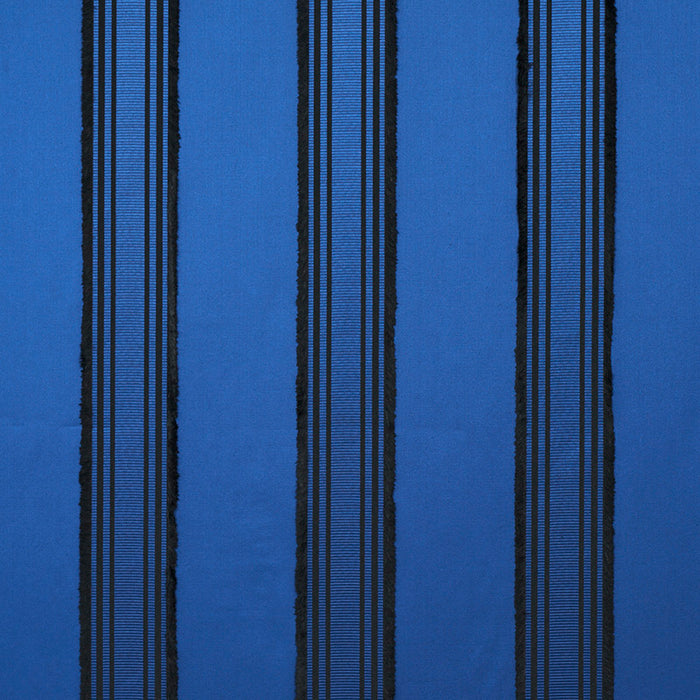 Schumacher Senza Satin Stripe Cobalt Fabric Sample 79450