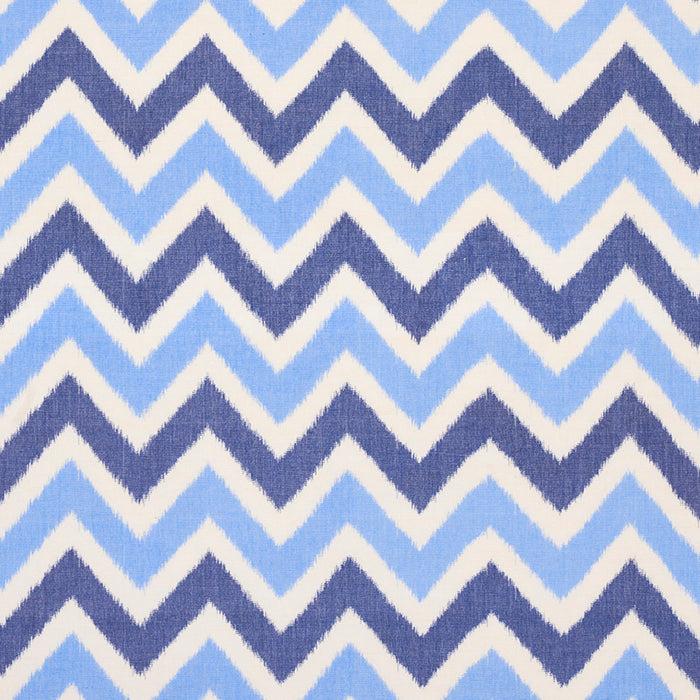 Schumacher Vedado Ikat Indigo Fabric Sample 79460